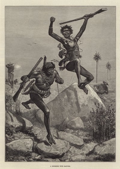 A Skirmish with Kaffirs by Richard Caton Woodville junior